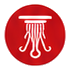 Fire sprinkler head icon